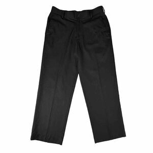 IZOD Golf Pants Mens 33 x 30 Black Straight Leg Flat Front Polyester
